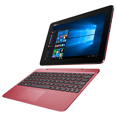 ASUS Transformer Book Tablet with Detachable Keyboard, Intel Atom, 2GB RAM, 64GB, 10.1  Touch Screen Rogue Pink